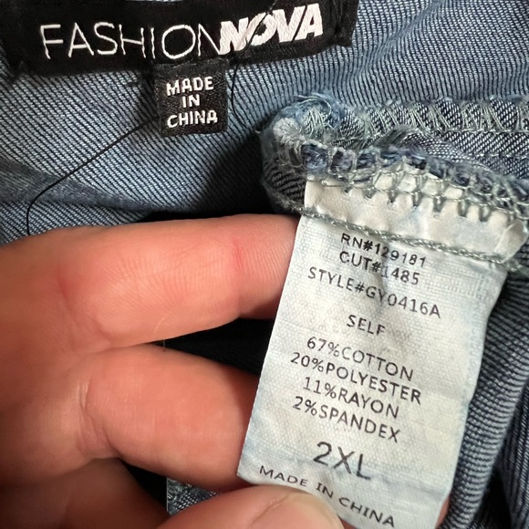 Denim zip up jumper - Picture 7 of 7